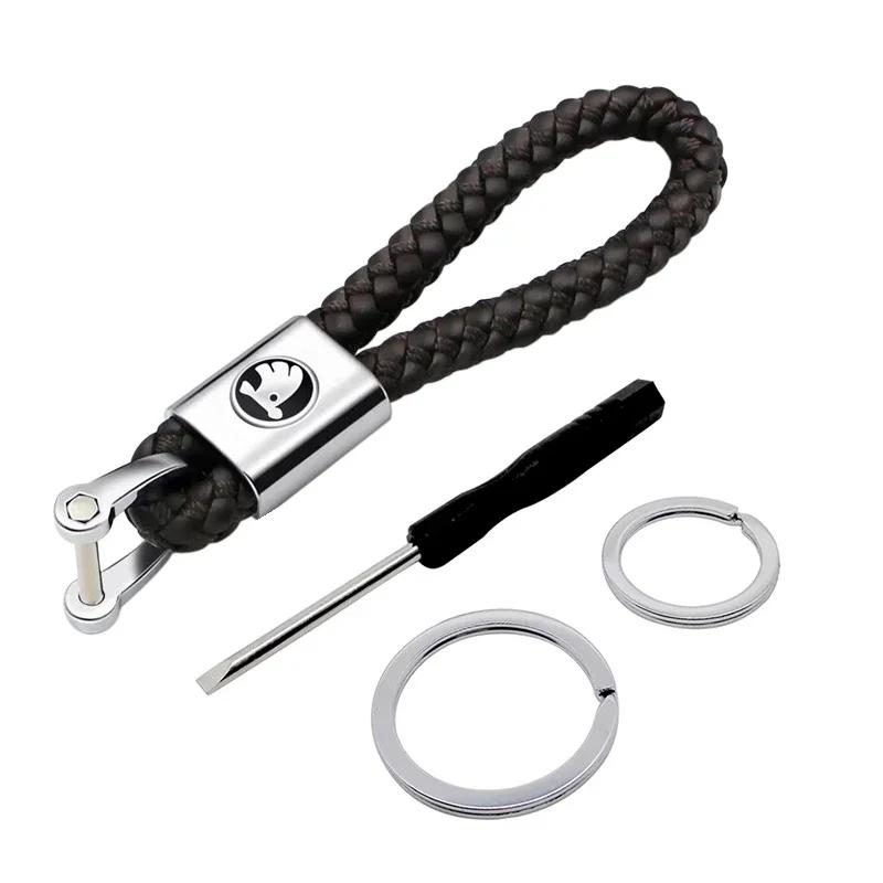 2025 Новая цепочка с брелоком для логотипа Skoda Superb Kamiq Yeti Karoq Tour RS Fabia 2 1 Rapid Kodiaq Octavia 2 A7 Сплав Брелок Автомобиль D