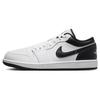 Jordan Air Jordan 1 Cushioning Slip Resistant Low top Vintage Basketball Shoes Men's Gray Green 553558-132(Team242-box)