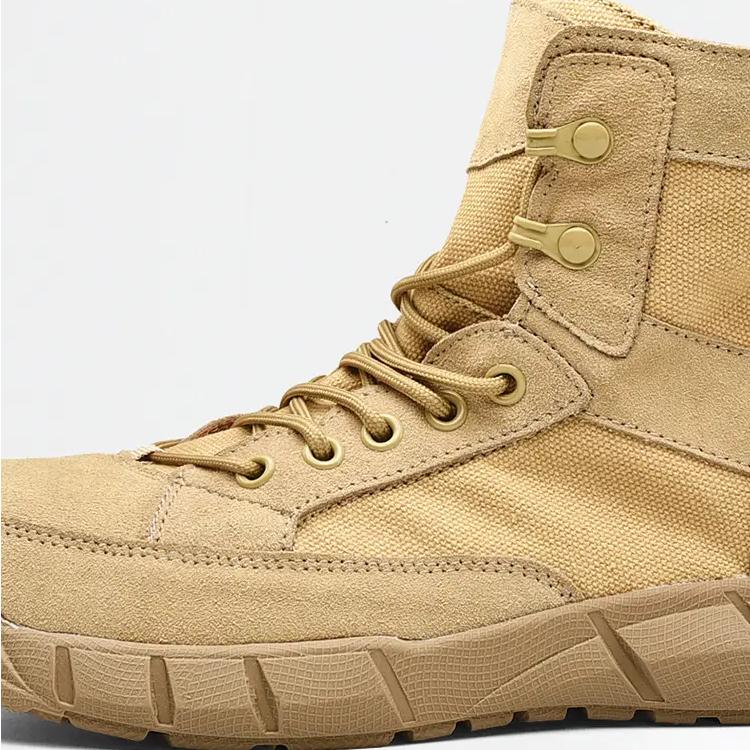 Мужские высокие сапоги Ботинки для пустыни Холщовая обувь Обувь для походов и треккинга