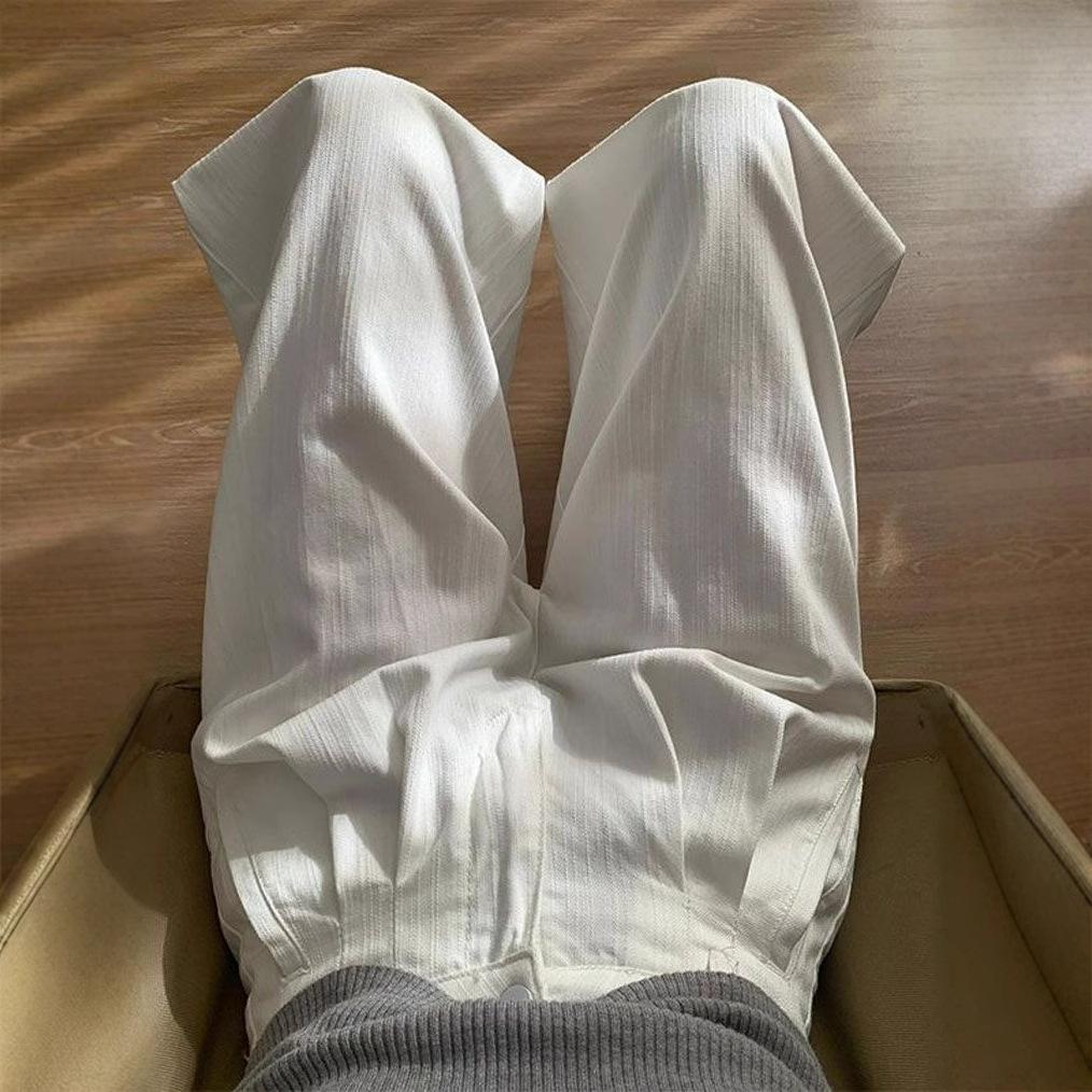 Модные Удобные Свободные Белые Джинсы Широкие Штанины Женские Большого Размера Мускулистые Высокая Талия Прямые Джинсы Брюки Джинсы для Женщин Длинные Джинсовые Штаны