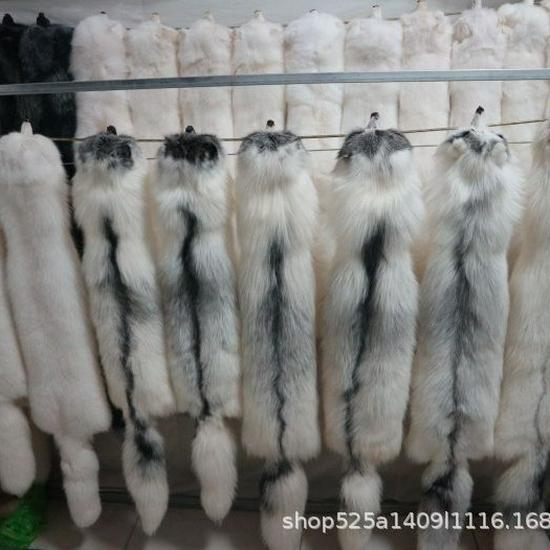 Whole Fox Fur Neck Warmer: Red, White, Blue, Grass Fox with Leather Fur, Winter Scarf.