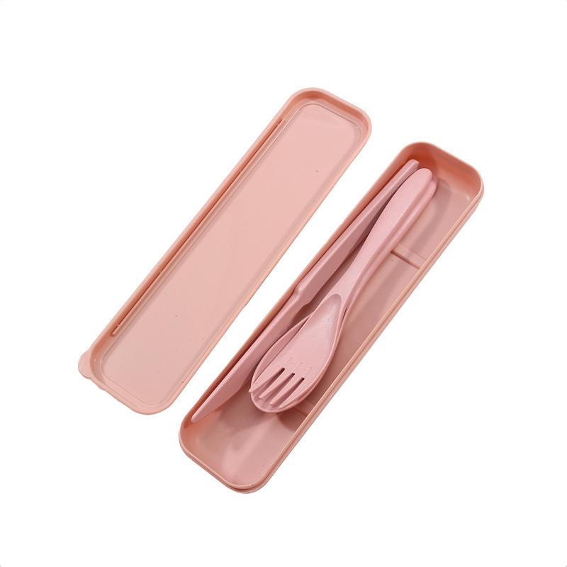 Набор посуды, нож для пшеницы, вилка и ложка, трехсекционные аксессуары для кемпинга на открытом воздухе, набор походной посуды 3 в 1