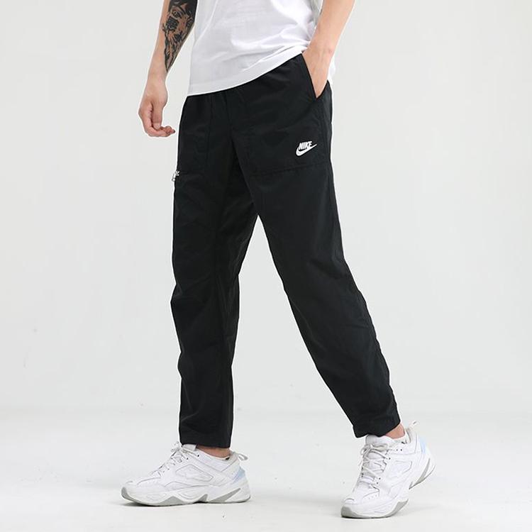Nike Спортивная одежда Тканые повседневные брюки-карго Мужские штаны Черные CU4466-010