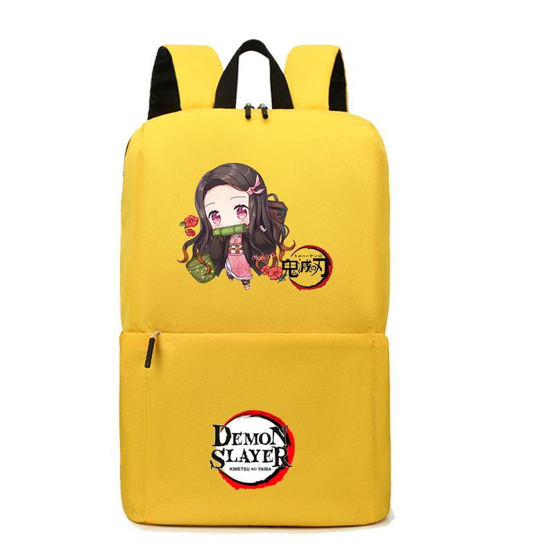 Рюкзак в стиле аниме «Убийца демонов» Nezuko Kawaii, школьная сумка с героями мультфильмов, большая вместимость, манга для путешествий, повседневная сумка для книг для девочек для взрослых