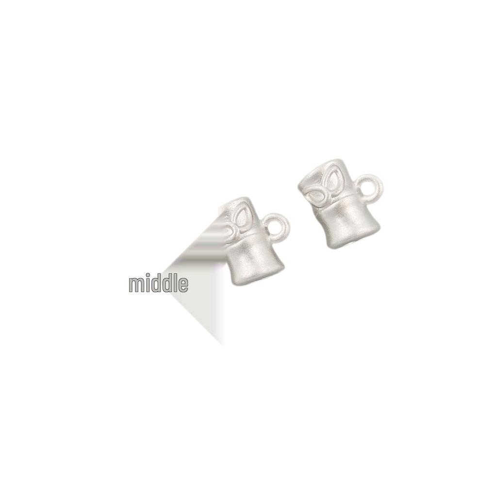 Sterling Silver Bamboo Spacer Beads for DIY Bracelets