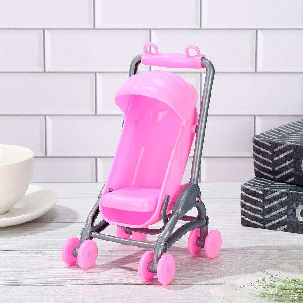 Car Playing House Infant Carts Miniature Baby Stroller Dollhouse Furniture Dolls Accessories