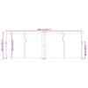 Retractable Side Awning Cream 140 x 1000 cm