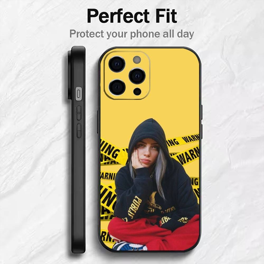 Чехол для телефона Billie Singer E-Eilish WILDFLOWER для iPhone 17, 16, 15, 14, 13, 12 Plus, Max, мягкий силиконовый, черный