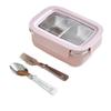 304 Stainless Steel Divided Lunch Box Large Capacity Sealed Portable Food Container Leak-proof Heat Insulation
