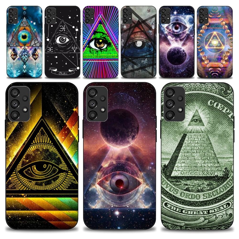 Eye of Providence Phone Case For Samsung Galaxy S22 S23 Ultra S21 S20 FE Plus Note 20 Soft Cover