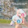 Astronaut Electric Automatic Light Bubble Machine Bubbles Gun Summer Beach Bath Outdoor Fantasy Toys for Children Kids Gift