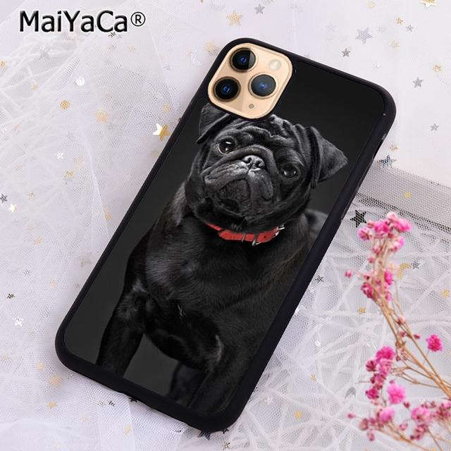 MaiYaCa Animal Black Pug cloSE2020 up Phone Case Cover For iPhone 17 Air 16 16e 15 plus 11 12 13 14 pro max coque