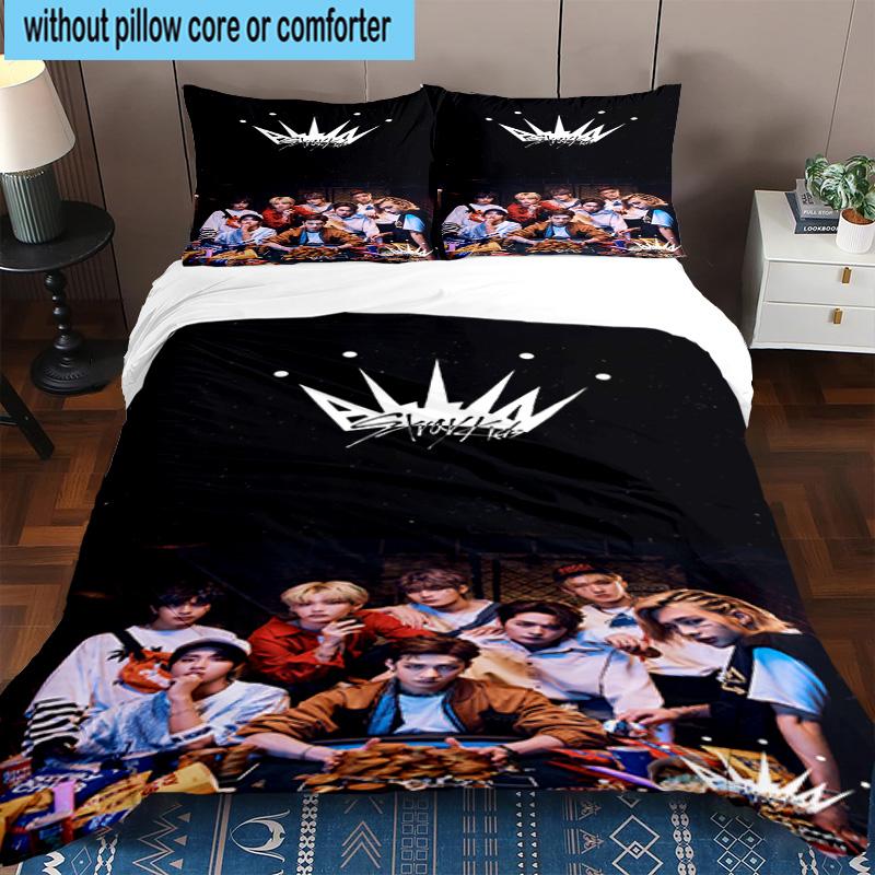 3PCS K-pop Group Performance 3pcs Bedding,Including 3PCS Duvet Cover And 2pcs Pillowcases Perfect for Christmas,Ideal for Bedroom, Dormitory