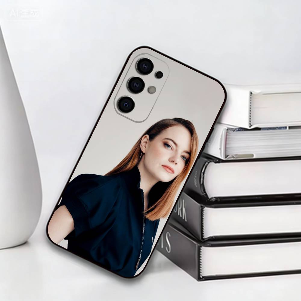 Чехол для телефона с изображением актрисы Эммы Стоун для Samsung S25, S24, S21, S22, S23, S30, Ultra, S20, Plus, Fe, Мягкий силиконовый черный чехол