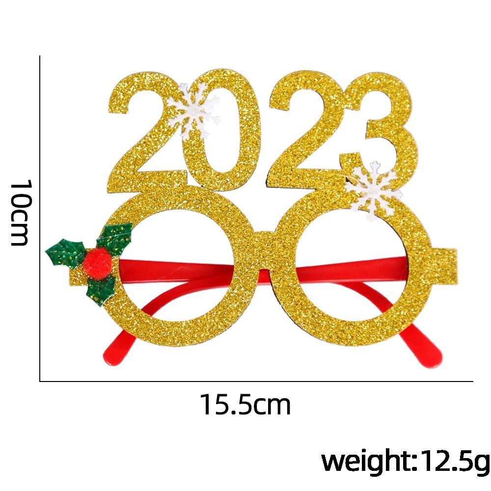 Party Decorations Christmas Frame Glasses Christmas Decorative Glasses Santa Claus Eyeglasses