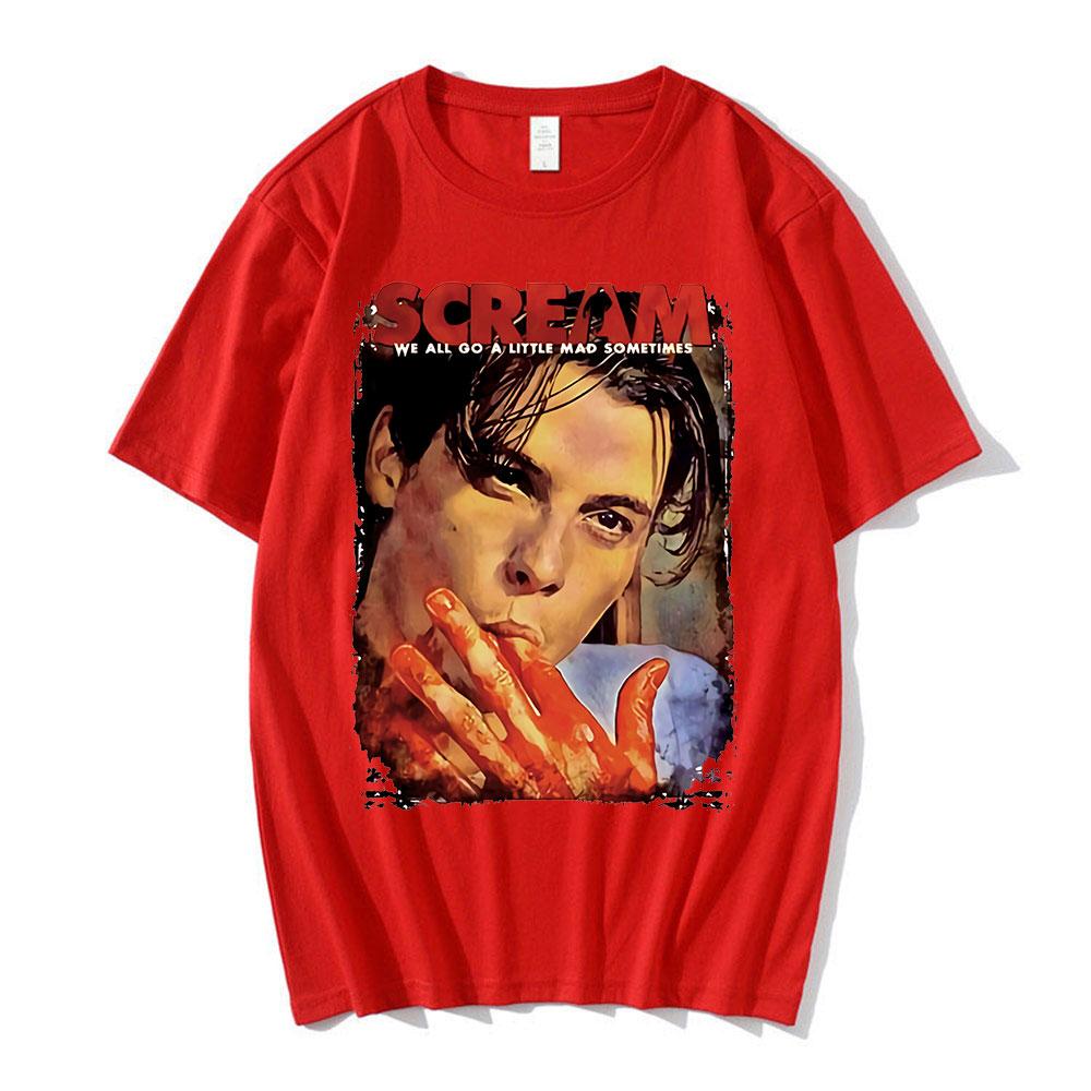 Halloween Movie Shirt We Little Mad Billy T Shirts Tops Womens T Shirt Scream Horror Movie Shirt Billy Aesthetic Clothes Tops
