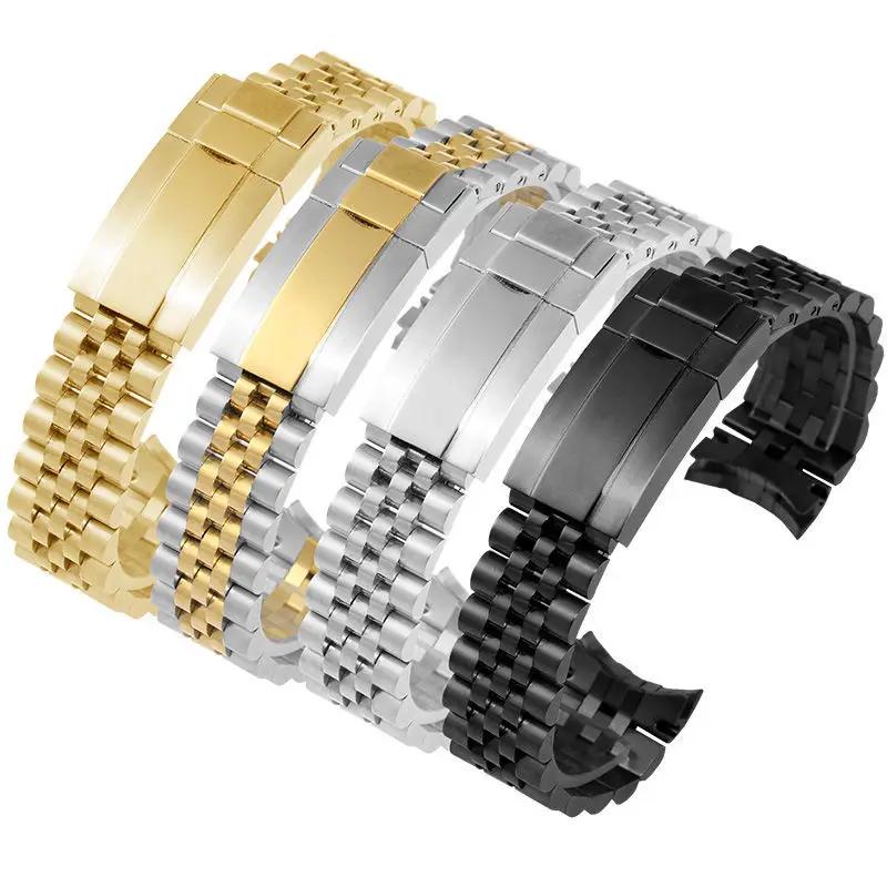 Watch Bracelet Band For Rolex Daytona Water Ghost Submariner Watch Chain 20mm Solid Stainless Steel Watch Accessories Straps