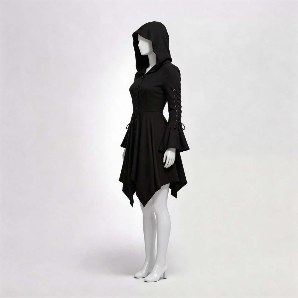 Gothic Mini Skirt Cosplay Costume for Women 2026 Halloween Vampire Dress Dark Lolita Role Play Outfit