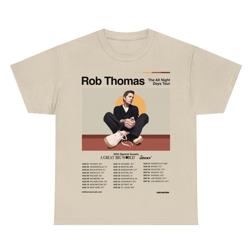 Retro Rob Thomas Announces 25 Solo Tour Unisex S-235XL Shirt 20D1586 Unisex T-Shirt