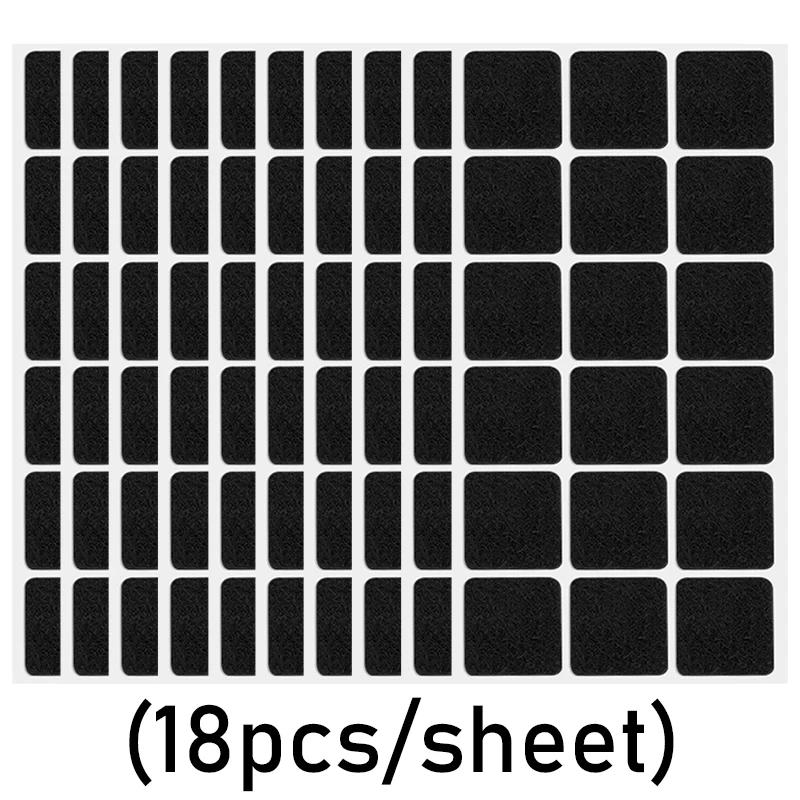 Thicken Felt Chair Legs Pads Self Adhesive Floor Protector Mat Furniture Pads Round Square Desk Chair Sofa Legs Anti-Slip Covers