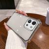 Чехол для Vivo Y28 4G с гальванизированной цветной рамкой, прозрачный