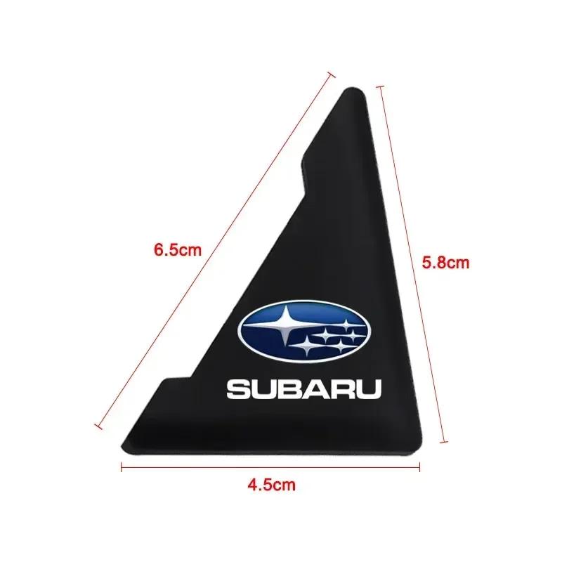 2pcs Car Door Corner Silicone Anti-Scratch Anti-bump Protection Stickers for Subaru Legacy Forester BRZ Impreza Levorg WRX STI erg3