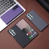 Роскошный кожаный чехол из углеродного волокна для Samsung Galaxy Z Fold 8 Ultra 7 6 5 для MagSafe Магнитная беспроводная зарядка Ударопрочная крышка