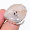 Black Rutile Gemstone 925 Sterling Silver Jewelry Ring Size 7