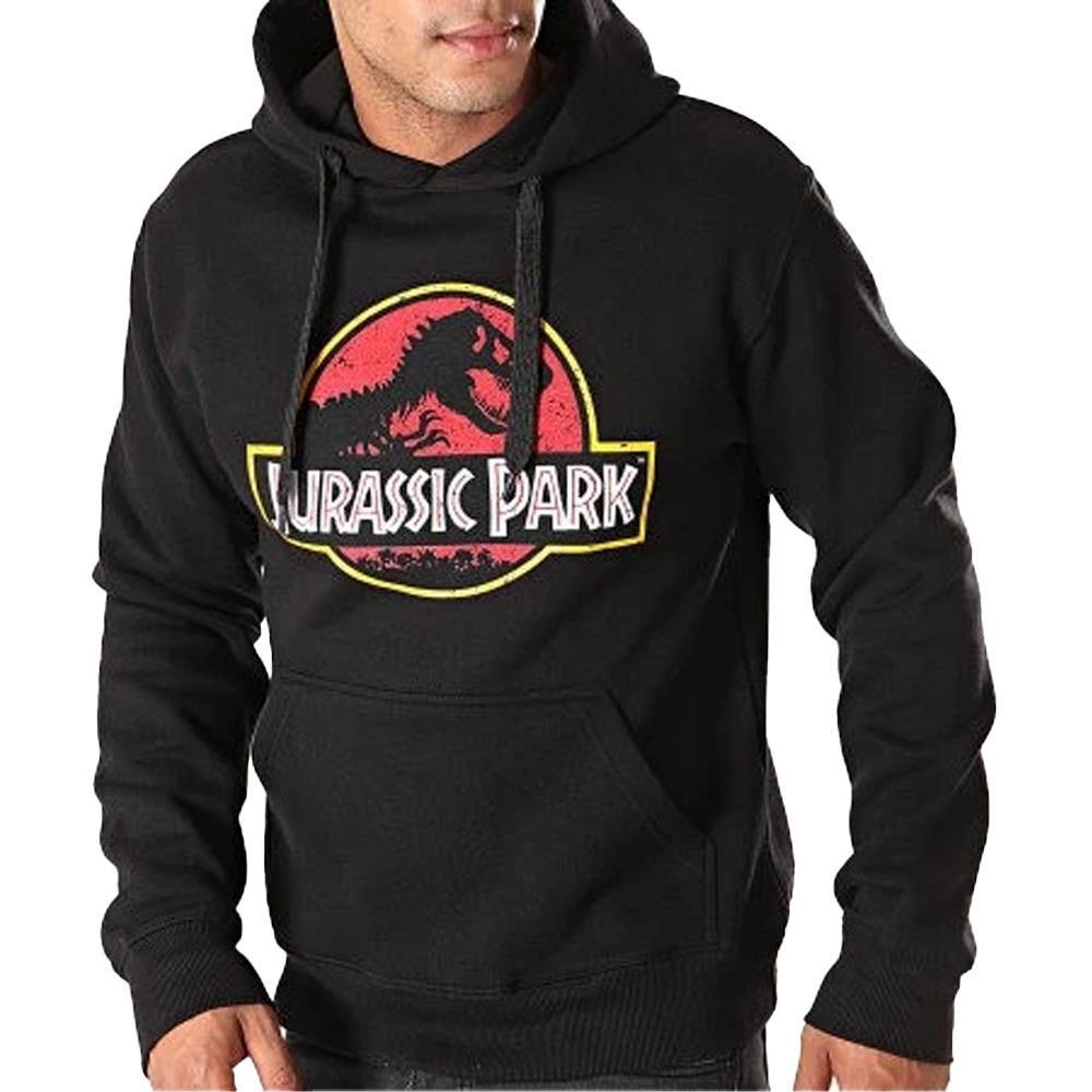 Jurassic Park Mens Logo Hoodie
