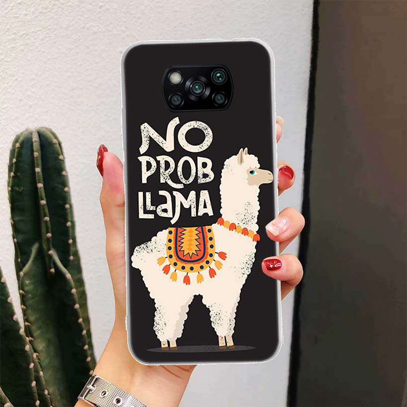 Лама Лама Альпаки Для Xiaomi Poco X6 X3 Nfc X5 X4 F6 F5 Pro Чехол для телефона X7 F4 Gt F3 F2 F1 M5S M4 M3 5G Fundas Coque