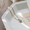 Trendy Summer Aquamarine Clavicle Necklace - Light Luxury Star Design, 2022 Fashion.