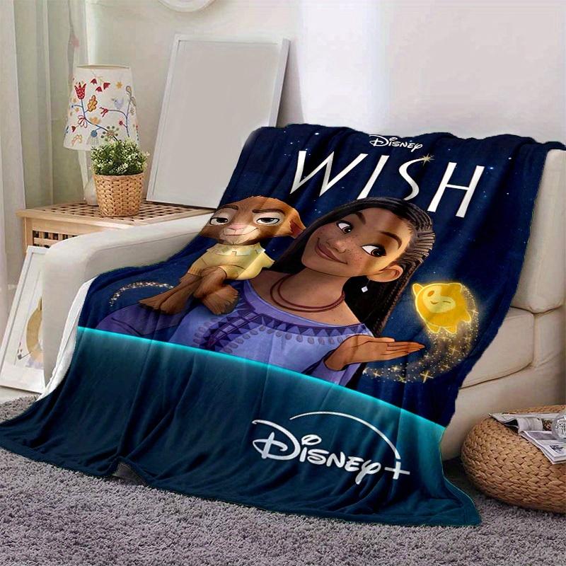 1pc, Disney Wish Home Decorative Throw Blanket Soft Cover for Couch, Bed, Car, Office Nap