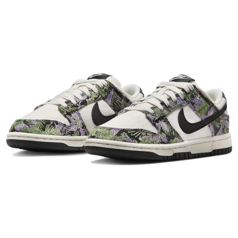 Nike Dunk Low Floral Tapestry Women's Skate Shoes Sneakers FN7105-030