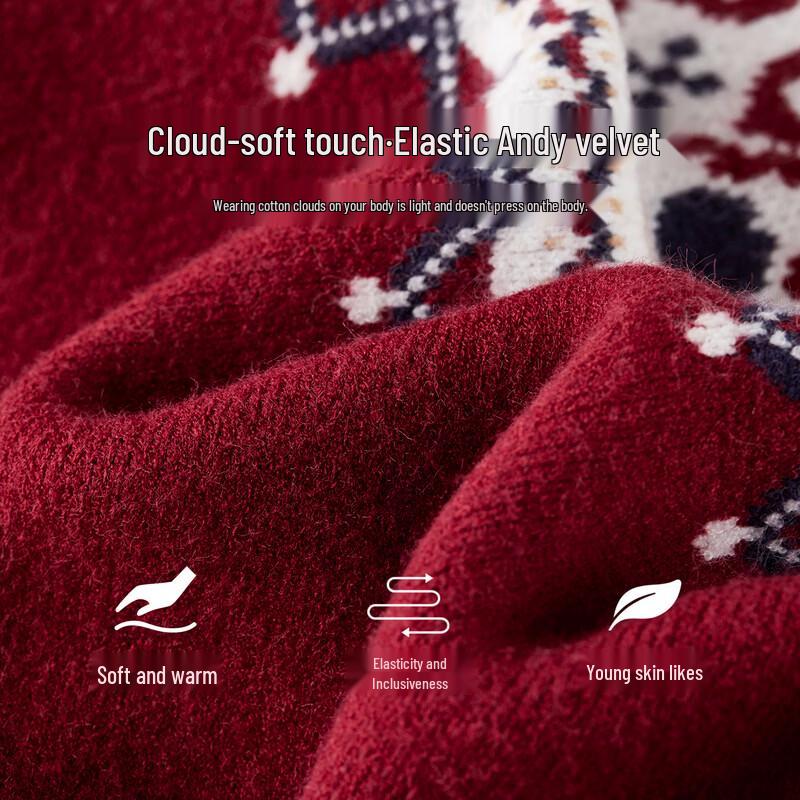 Женский ретро-свитер с жаккардовым узором Fair Isle