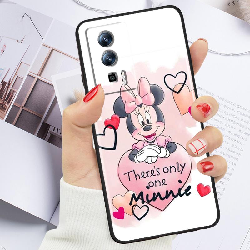 Розовый Микки Маус для Xiaomi Redmi 9A 9C 9AT 10C 9 9T 10 12C 13C 8 12 K60 A1 K50 K40 5G черный мягкий чехол для телефона