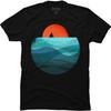 Design By Humans Men's Ocean Wave by Radiomode T-Shirt - -
