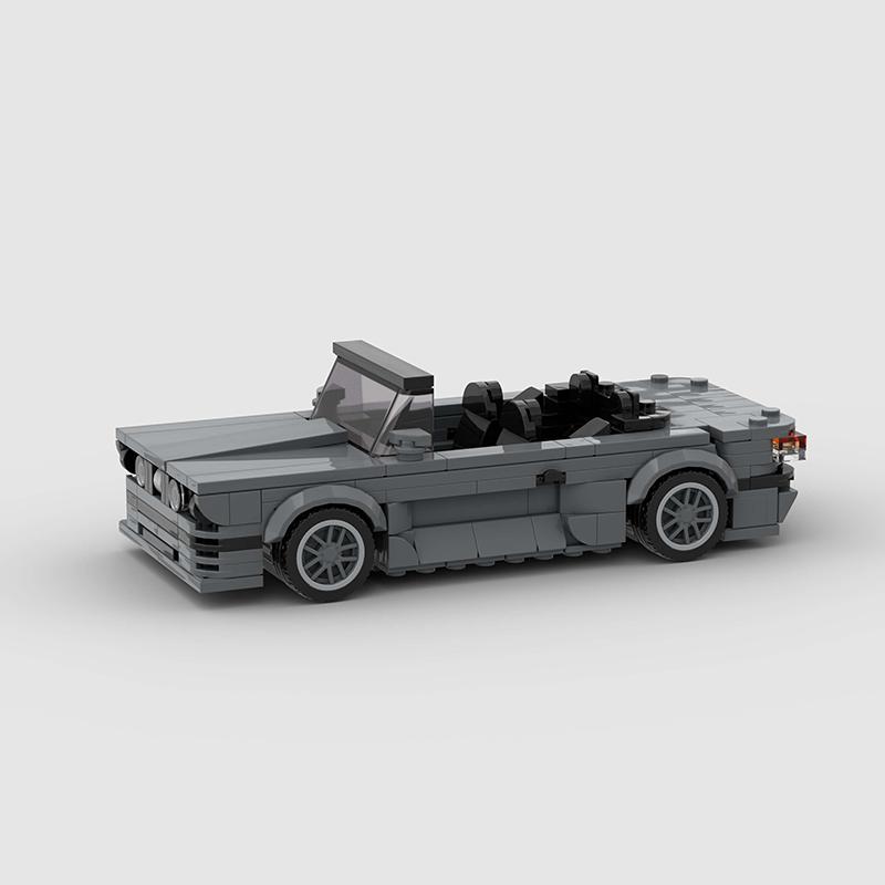 Открытый Городской Автомобиль для Гонки Кабриолет MOC M3 E30 Кабриолет Runabout Модель Автомобиля Строительные Блоки Кирпичи Детские Игрушки Подарок