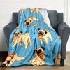 1pc Pug, Pizza Blanket Warm, Cozy, And Soft, Suitable for Sofas, Beds, Cars, And Office Use.Perfect for Camping And Travel, Making It a Great Gift for
