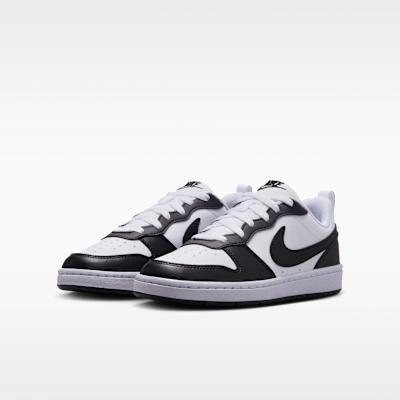 Nike Кроссовки Court Borough Low Recraft Черно-белые (GS)
