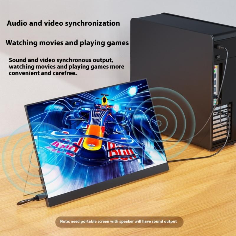 Конвертеры USB C To Видеокабель 4K@60Гц Поддержка сенсорного управления Для портативных мониторов VR игровых устройств