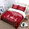 Christmas Knit Reindeer Pattern Bedding Duvet Cover Set Duvet Cover Pillowcases  (1*Duvet Cover 2*Pillowcases, without duvet insert)