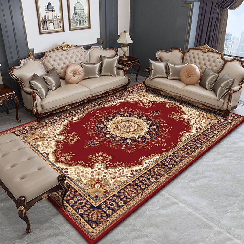 Европейский ковер Ретро Дом Спальня Кровать Гостиная Отель Гостевой дом Напольный коврик