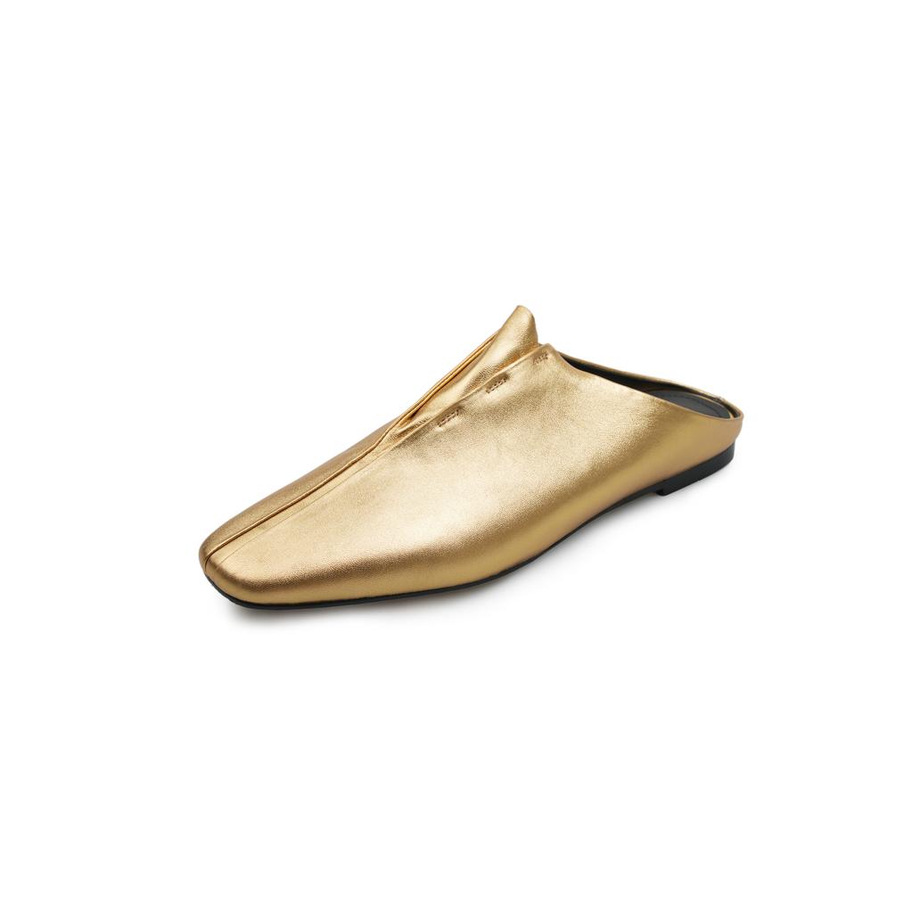 Мода 2025 Новая Мода Туфли-балетки с квадратным носком Женские Весна Лето Офис Леди Вечеринка Обувь из натуральной кожи Женские Шлепанцы Мюли