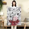 1PC Franxx Zero Two Patterned Flannel Blanket Suitable For All Seasons For Home Decor Warmth And Comfort Gifts Holiday Present