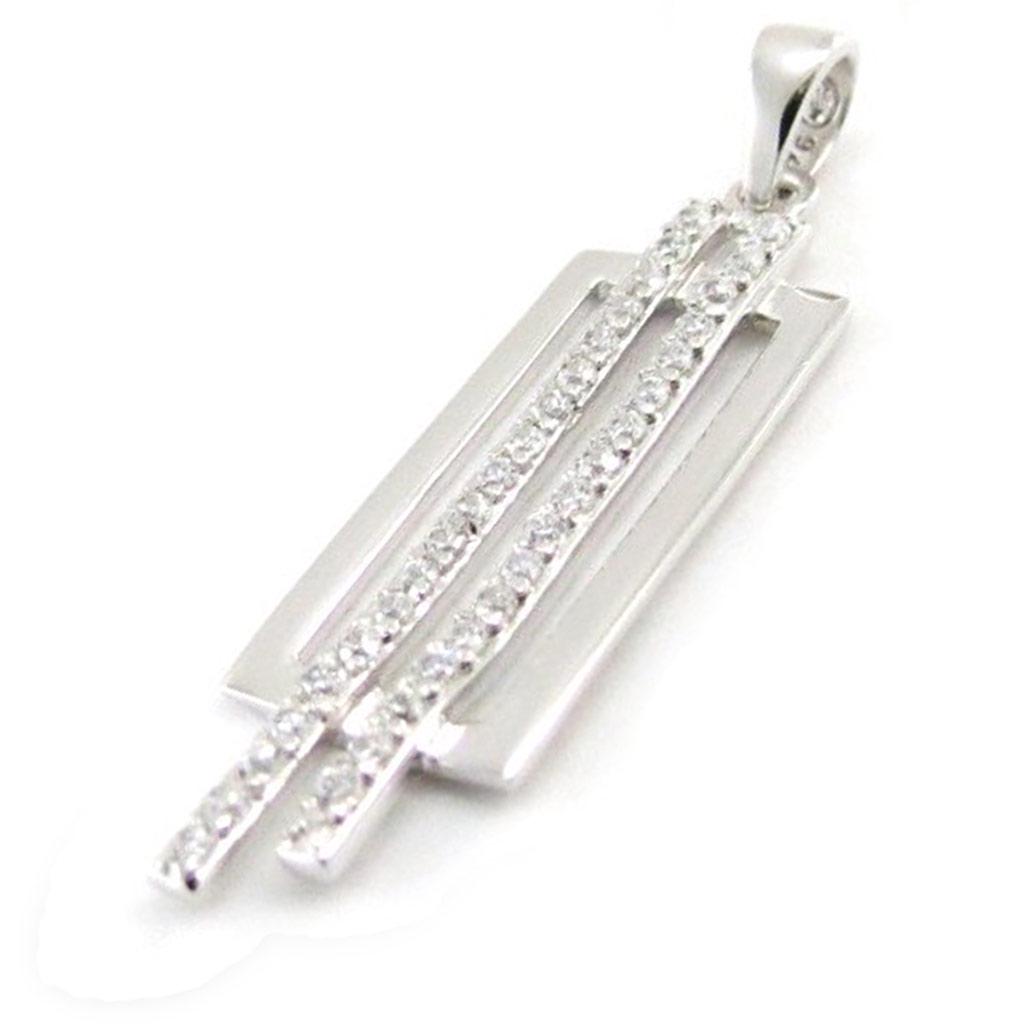 Les Trésors De Lily [J1016] - Silver Pendant 'Goddess' Silver White (rhodium-plated) - 33x9 Mm