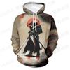 Spring Autumn Japan Ronin Samurai 3D Print Hoodies Men Women Children Hooded Harajuku Cool Swearshirts Fashion Streetwear