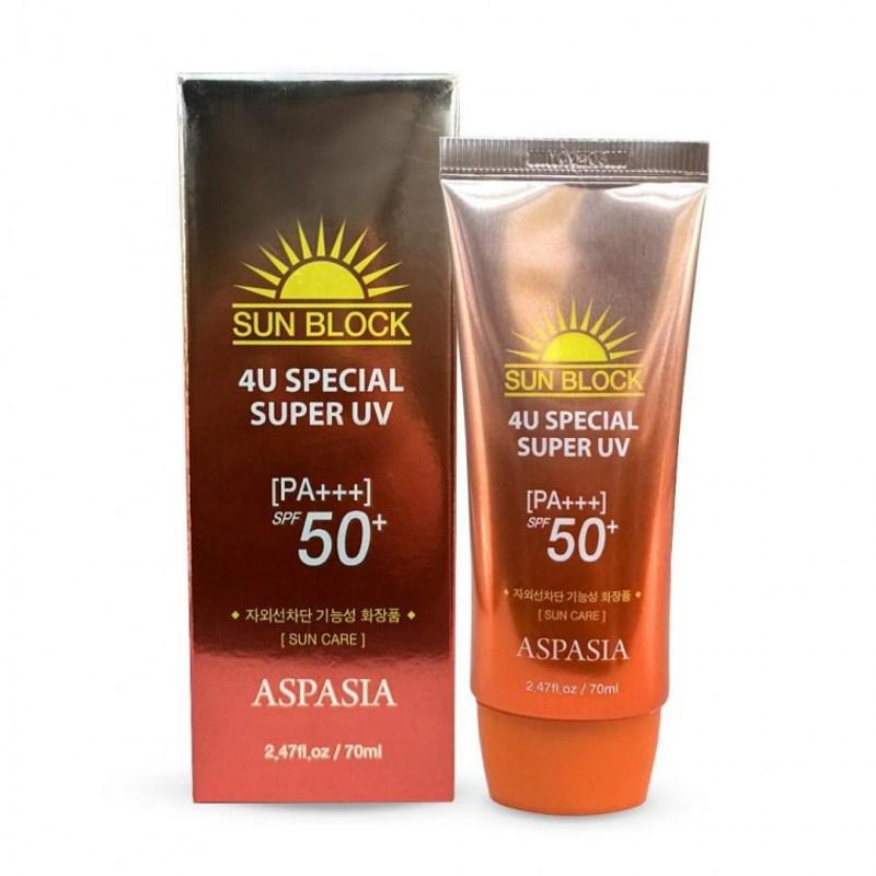 Aspasia 4U Special Super UV Солнцезащитный крем SPF50+ PA+ 70 мл