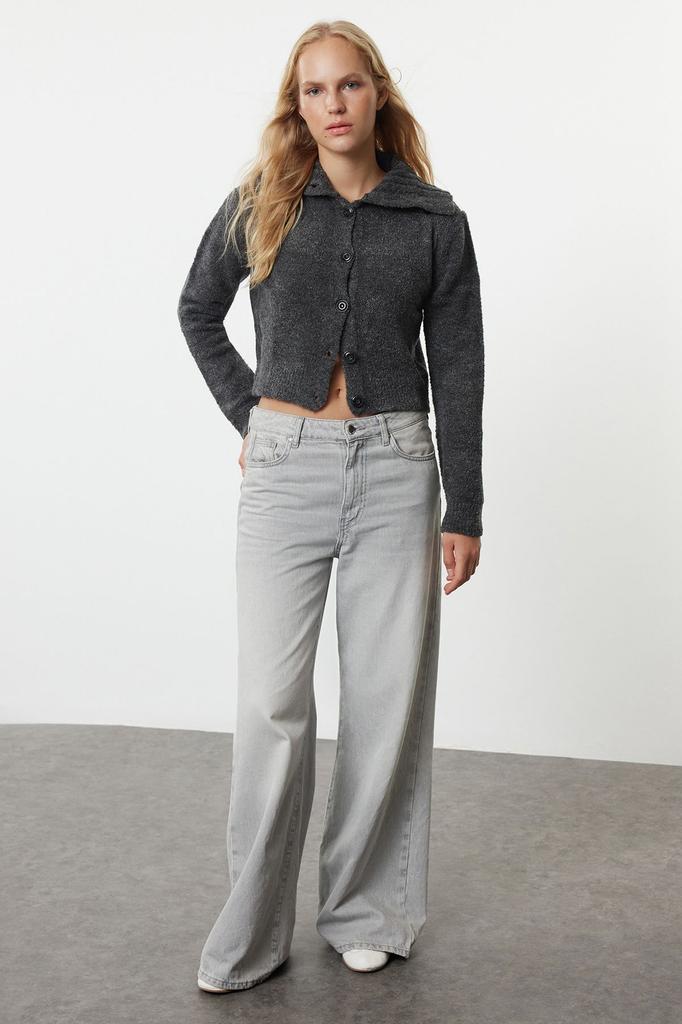 Женский модный стильный кардиган Розовый укороченный вязаный кардиган из букле