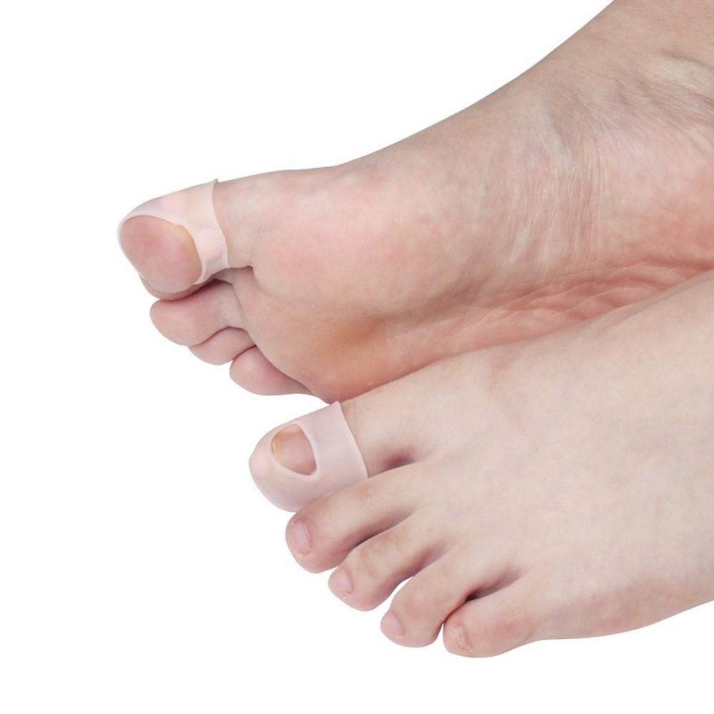 1 Pair Silicone Ingrown Toenail Corrector Elastic Toe Alignment Support Home