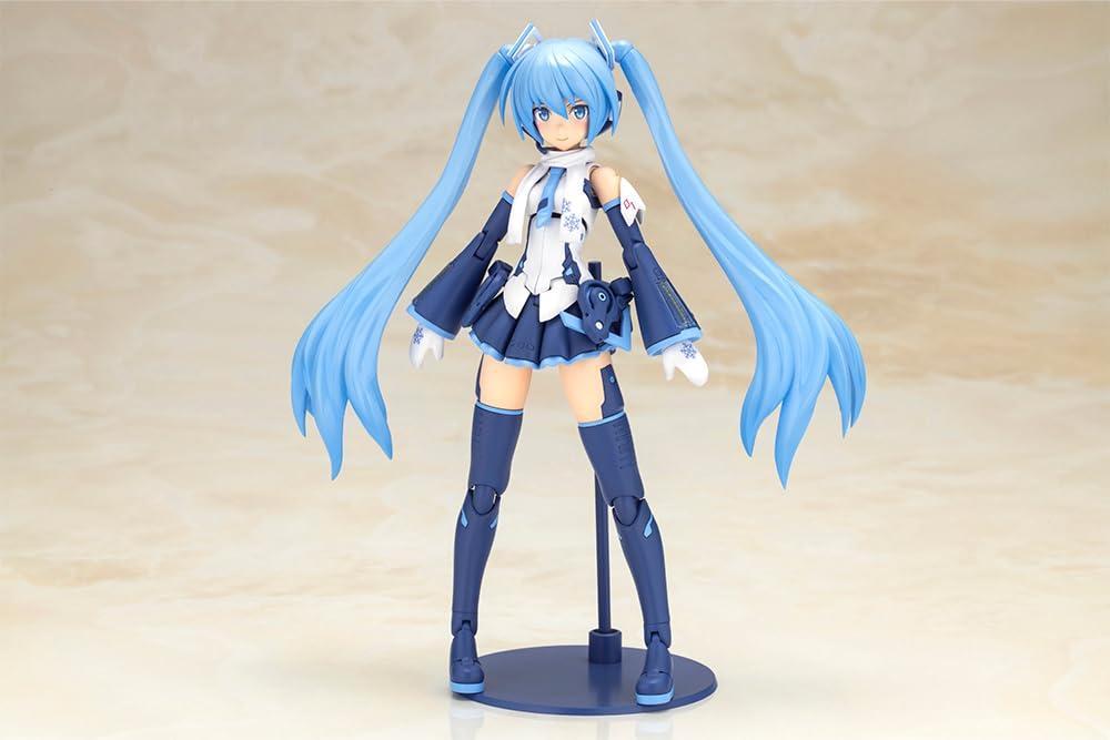 Kotobukiya Frame Arms Girl Frame Music Girl Снежная Мику Другая Цветовая Версия. Пластиковая модель в наборе Приблизительно 150 мм в высоту Без масштаба